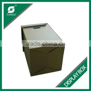 FLAT PACK CORRUGATED DISPLAY CARTONS WITH HANDLES PLAIN FURNITURE MOVING BOXES WITH CUSTOM PRINT thumbnail-3