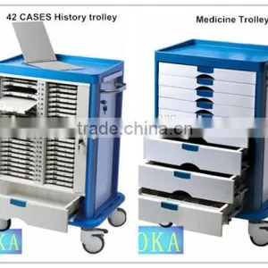 Medical Cheap Plastic Drawer Trolley With Wheels for Sale thumbnail-5