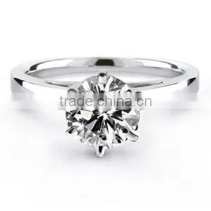 18 K WHITE GOLD DIAMOND WEDDING RING thumbnail-1