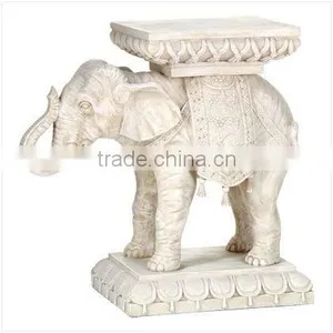 Polyresin Lucky Elephant Plant Stand thumbnail-1