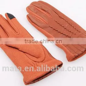 Fashionable Warm Micro Velvet Leather Touch Screen Gloves thumbnail-2