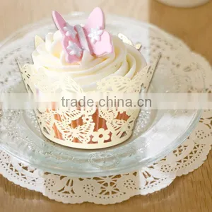 Butterfly Birthday Cake Wrapper Anniversary Cupcake Wrappers / Liners thumbnail-5