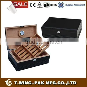 Handmade Spanish Cedar 100 Pieces Cigar Humidor With Tray thumbnail-1