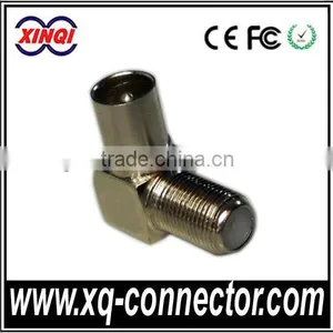 Factory Price for Right Angle F Female To RF MaleConnector For TV Antenna thumbnail-1