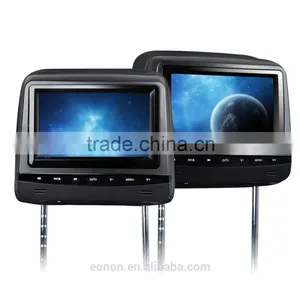 EONON L0290 7" HD Car Headrest Monitor With Built in DVD (Black Color) thumbnail-1