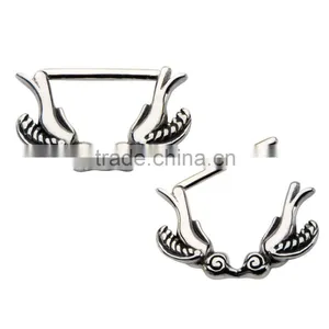 14G Sparrow Nipple Clicker Nipple Piercing thumbnail-1