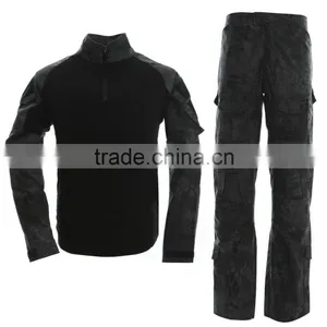 Black Camouflage Outdoor Combat Shirt thumbnail-4