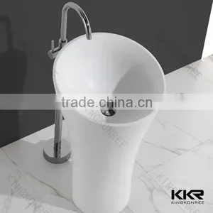 Solid Surface Double Sink Bathroom Vanity Unit thumbnail-2