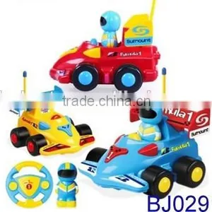 New Red Cartoon R/C F1 Go Kart Race Car Toy for Toddlers thumbnail-3