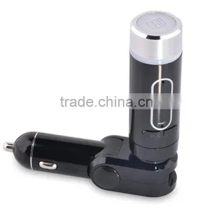 New Car Kit FM Transmitter For Smart Phone Handsfree Bluetooth Car Kit thumbnail-1