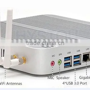 Hystou Barebone Fanless Windows8.1 OS Mini PC With Intel Quad Core i5 - 4200u Gaming Pcs i5 4G RAM, 60G SSD + 160G HDD thumbnail-2