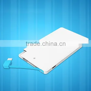 2600mah Powerbank Mini Card Mobile Power Bank External Portable Battery Charger for IPhone 5 5s 6 6+ for IPod IPad Any 5V Device thumbnail-6