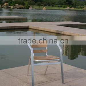 Stackable Aluminum Frame Wood Dining Chair (YC050) thumbnail-1