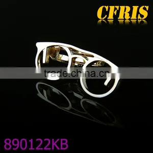 Wholesale Rose Gold Glasses Tie Clip thumbnail-1