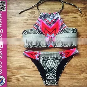 2016 Halter 2pcs Brazilian Sexy Girl Bikini thumbnail-1