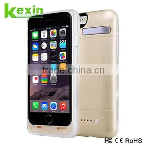 Rechargeable Li-polymer Battery Case for Iphone 6 Wireless Power Bank Charger thumbnail-1