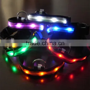 Night Safety LED Light-up Flashing Glow In The Dark Electric LED Pets Cat Dog Collar thumbnail-6