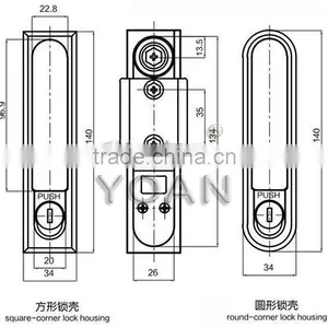 Zinc Die Casting Plane Lock Industrial Cabinet Lock High Quality Electric Locks Series Cabinet Toggle Latch Locks thumbnail-2
