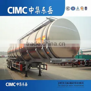 CIMC New Tri-axle 42000L Aluminum Alloy Oil Transport Fuel Tank Trailer thumbnail-5