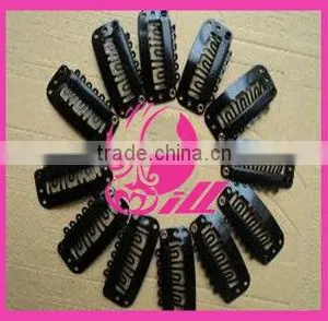 Black Clips Hair Extension Clip Hair Extension Snap Clips thumbnail-1