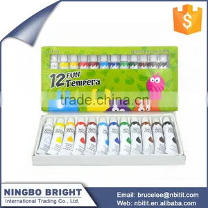 High Quality Cheap Custom 12 Colors Tempera Paints thumbnail-1