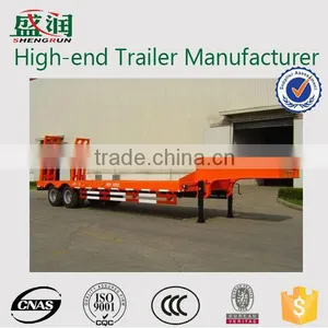 Shengrun 3 Axles 40-60 Tons Gooseneck Low Bed Semi Trailer for Sale thumbnail-1