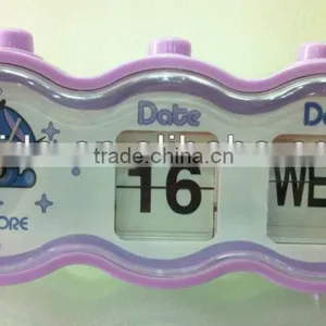 2013 New Products Platic Desk/table Alarm Clock With Calendar for Promotion thumbnail-1