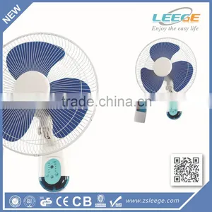 3 Speed ac dc Electric 14" 16" Wall Fan thumbnail-1