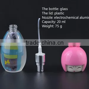 High-end Dolls Frosted Glass Bottle Packing Bottle of 20 ml Electrochemical Aluminum Nozzle Spray Bottle thumbnail-3