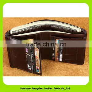 16411 Customized Logo Genuine Leather Men Wallet thumbnail-4