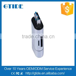 3 in 1 USB C+USB A+Micro USB Male Combo to TF/SD Card Reader Support OTG Data Transfer for Macbook/type c Device thumbnail-3