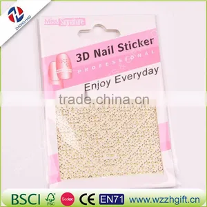 3d Nail Stickers Beauty Gold Design Brand Nail Art Charms Manicure Bronzing Decals Decorations Tools thumbnail-4