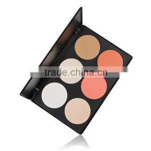 Professional 6 Color No Logo Pressed Face Mineral Powder Concealer Palette Cosmetic Makeup Contour Palette thumbnail-2