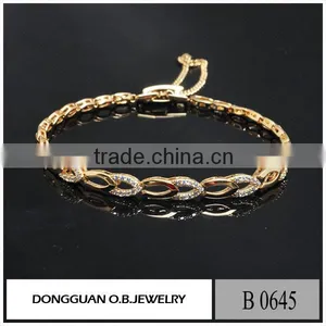 Hot Selling Tennis Bracelet Gold Plated Custom Bracelet thumbnail-5