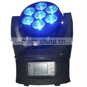 7pcs 12w 4in1 Mini Moving Head Led DJ Light thumbnail-1
