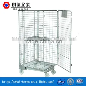 Direct Manufacturer of Professional Design Convenient Operation Foldable Metal Moving Containers thumbnail-1