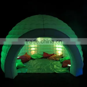 2016 Hot Sale Inflatable Clear Dome Tent With Led Light/Inflatable Lawn Tent thumbnail-1