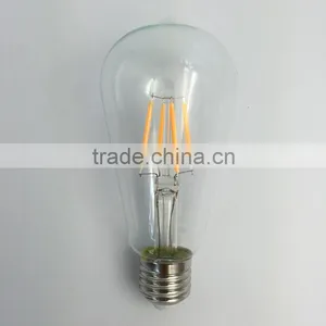 New Mould Led Bulb ST64 Clear Glass E27 Led Light 4W thumbnail-2