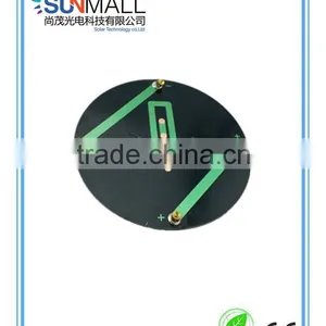 4V 120Ma Round Small Solar Panel With Copper Column for Solar Lights thumbnail-2