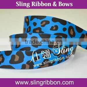 Wholesale Leopard Printed Grosgrain Ribbon thumbnail-1