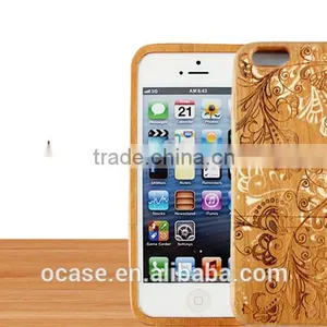 Graceful Flower Wood Engraving Case Protective Case for Iphone 5/5s/6/6s thumbnail-3