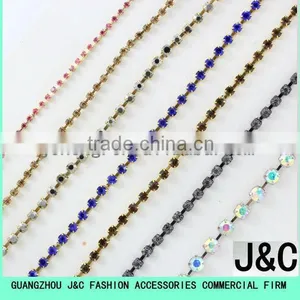 Colorful Rhinestone Metal Cup Chain thumbnail-1