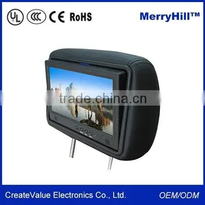 7 " 10 " 12 " 15 Inch LCD Cab Car Taxi Headrest Advertising Screen With WIFI 3G Optional thumbnail-1