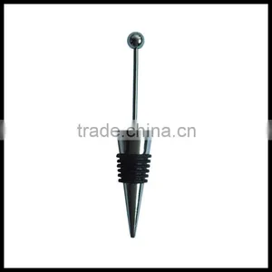 Beautiful Cheap Wine Bottle Stopper With Shiny Small Ball Top thumbnail-1