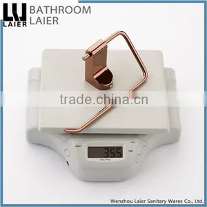 Promotional Fancy Design Zinc Alloy Rose Gold Finishing Bathroom Accessories Wall Mounted Toilet Paper Holder thumbnail-6