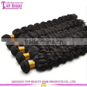 2015 Top Selling 100% Real Malaysian Deep Wave Hair Factory Price Brand Name Hair Weave thumbnail-4
