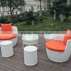 6Pcs Garden Bullet Shape Stackable Sofa Set Space-saving Sofa Furniture thumbnail-2