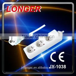 Hot Sale High Quality French 3 Way Extension Socket Power Strip CE 16A 220V CHILD PROTECTOR thumbnail-2