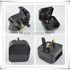 European to UK BS Converter Plug Adapter, Male to Male uk bs 5733 Travel Adapter thumbnail-1