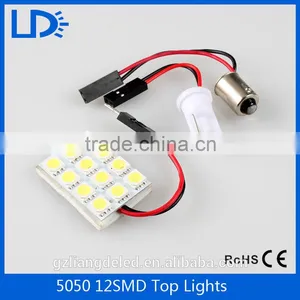 Super Bright High Quality T10 BA9S DC 12v 5050 12smd Bus Reading Light thumbnail-3
